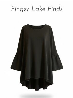 Pacific Cotton “Fran” High/Low Swing Top, L